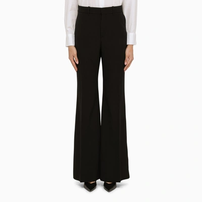 Chloé Cropped Flared Trousers In Black