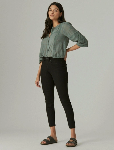 Shop Lucky Brand Women's High Rise Bridgette Skinny In Black