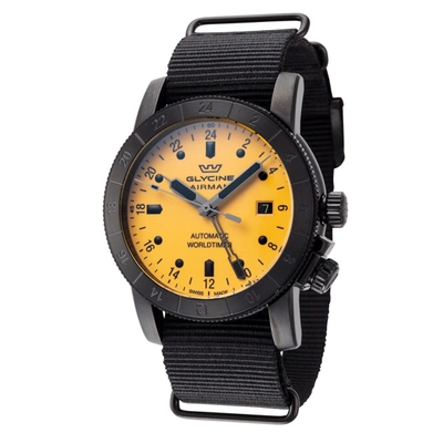 Shop Glycine Men's Airman Contemporary 42mm Automatic Watch In Black