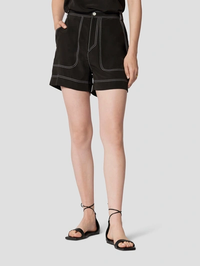 Shop Equipment Jaxon Silk Shorts In Black