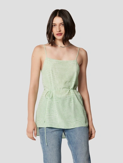 Shop Equipment Willow Silk Camisole Shirt In Green