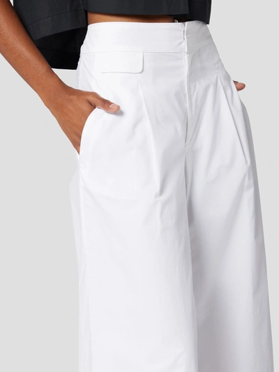 Shop Equipment Parlon Cotton Cropped Trousers In White