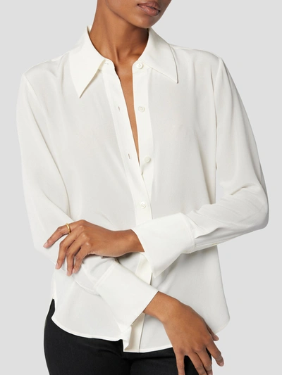 Shop Equipment Leona Silk Shirt In White