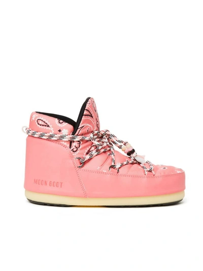 Shop Alanui Bandana Snow Boots In Pink