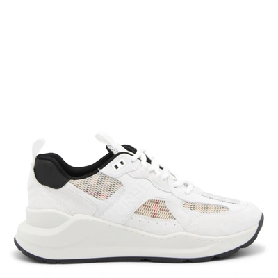Shop Burberry Sneakers In Archivebeig Chk/whit
