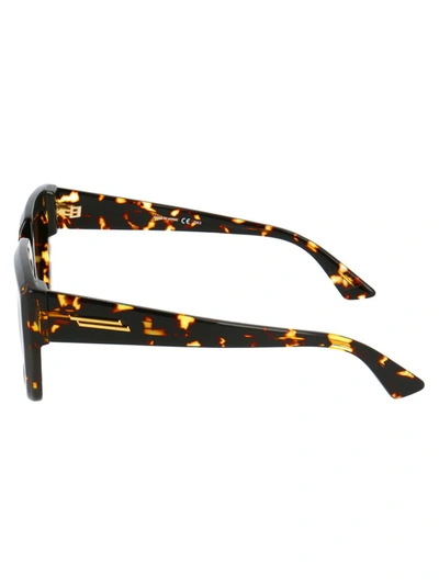 Bottega Veneta Acetate Havana Sunglasses In Brown