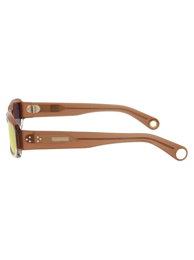 Jacquemus Rounded Frame Sunglasses In Multi Brown