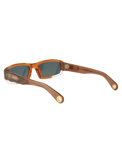 Jacquemus Rounded Frame Sunglasses In Multi Brown