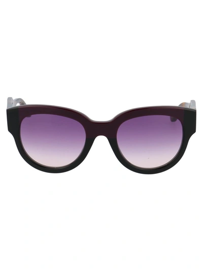 Shop Marni Eyewear Marni Sunglasses In 600 Wine Black