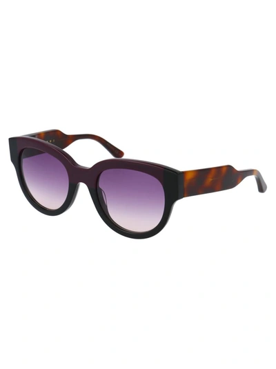 Shop Marni Eyewear Marni Sunglasses In 600 Wine Black