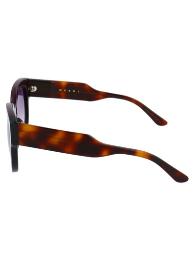 Shop Marni Eyewear Marni Sunglasses In 600 Wine Black