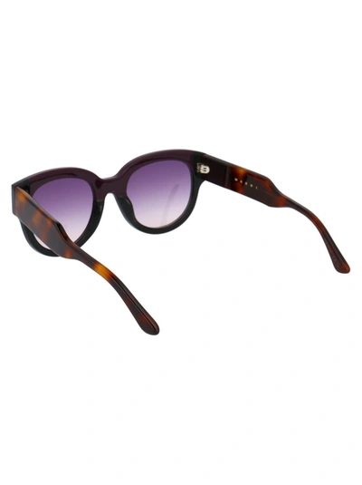 Shop Marni Eyewear Marni Sunglasses In 600 Wine Black