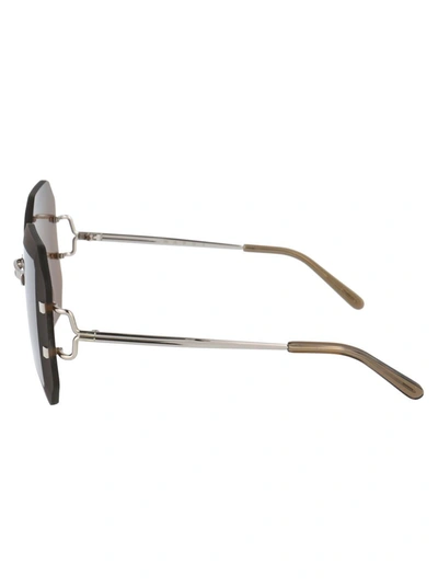 Shop Marni Eyewear Marni Sunglasses In 028 Palladium