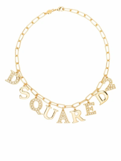 Shop Dsquared2 Charm Bracelet In Golden