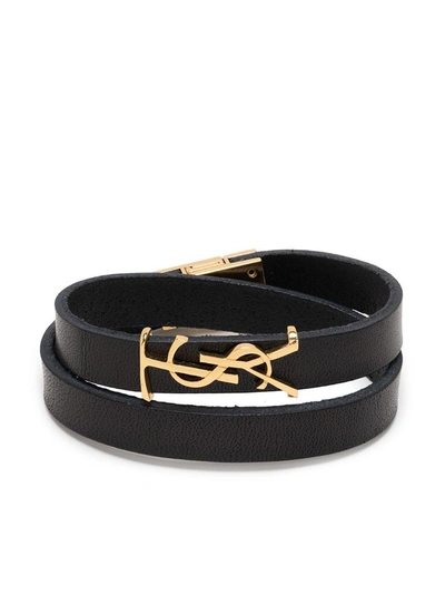 Shop Saint Laurent Bracelet Accessories In Black
