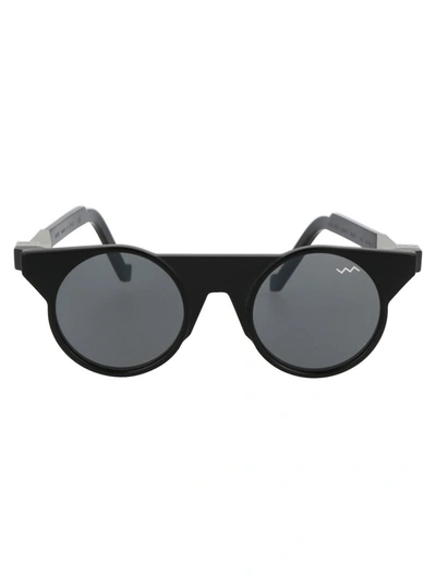 Shop Vava Eyewear Vava Sunglasses In Black Silver Lex Hinges Black Lenses Euro