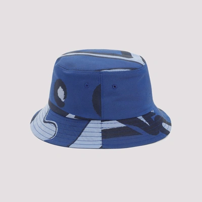 Shop Berluti Giant Scritto Bucket Hat In Blue