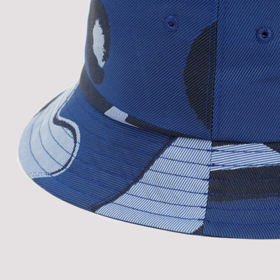 Shop Berluti Giant Scritto Bucket Hat In Blue