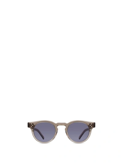 Shop Mr Leight Mr. Leight Sunglasses In Grey Crystal-matte Platinum/pacific Gradient