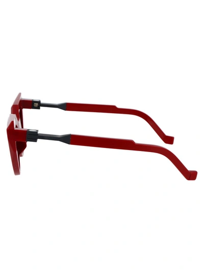 Vava Bl0028 Sunglasses In Red|black Flex Hinges|black Lenses