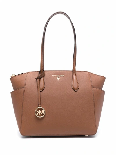 Shop Michael Kors Tote  Bags In Brown