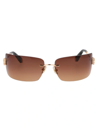Shop Philipp Plein Sunglasses In 300y Rose Gold