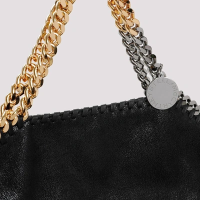 Shop Stella Mccartney 3 Galvanic Chain Falabella Bag In Black