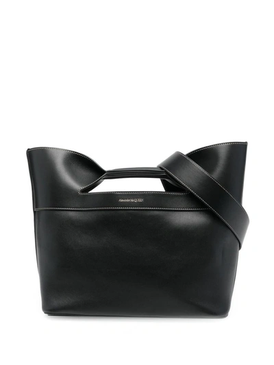 Shop Alexander Mcqueen The Bow Bags In Black