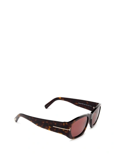 Shop Tom Ford Eyewear Sunglasses In Dark Havana