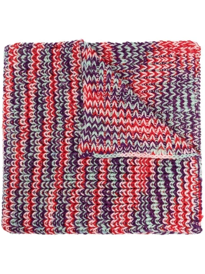 Shop Missoni Sport Wool Scarf In Multicolour