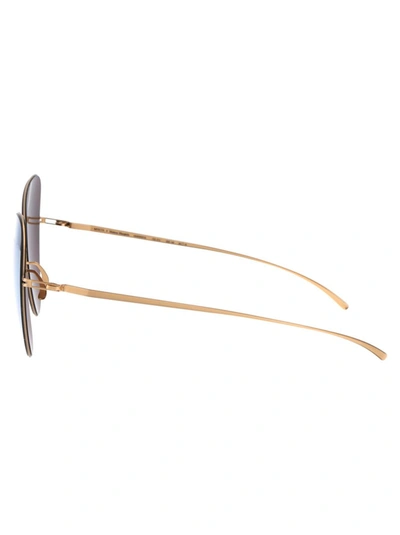 Shop Mykita Sunglasses In 295 E12 Champagne Gold Champagne Gold