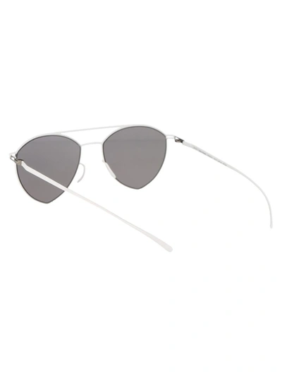 Shop Mykita Sunglasses In 333 E13 White Warm Grey Flash