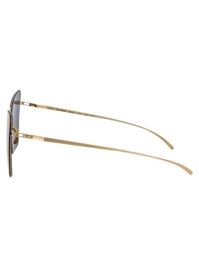 Shop Mykita Sunglasses In 188 E2 Gold Gold Flash