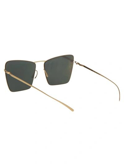 Shop Mykita Sunglasses In 188 E2 Gold Gold Flash