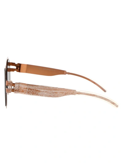 Mykita Sunglasses In 280 Rgd Lg Pinw Brown Flash