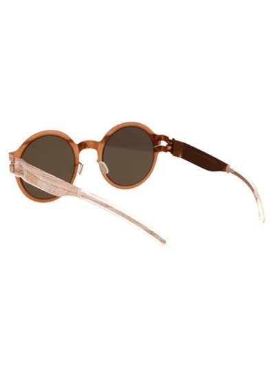 Shop Mykita Sunglasses In 280 Rgd Lg Pinw Brown Flash