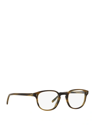 Shop Oliver Peoples Eyeglasses In Semi Matte Moss Tortoise