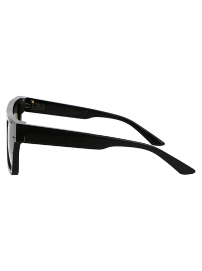 Shop Yohji Yamamoto Sunglasses In A001 Pure Black/japan Gold