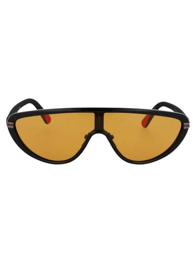 Shop Moncler Sunglasses In 01e Black