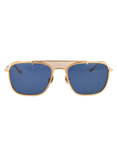 Shop Matsuda Sunglasses In Bg Brushed Gold
