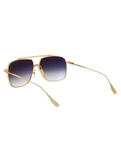 Shop Dita Sunglasses In Yellow Gold - Silver Gradient