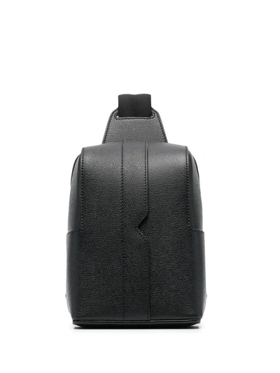 Shop Valextra V-line Small Backpack In Black