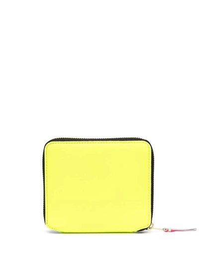 Shop Comme Des Garçons Super Fluo Wallet Accessories In Yellow &amp; Orange