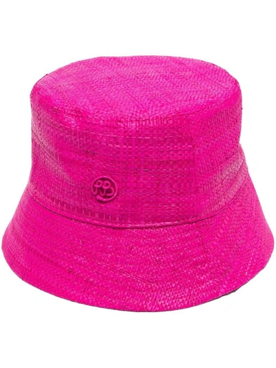 Shop Ruslan Baginskiy Straw Bucket Hat In Pink