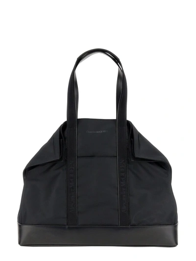 Shop Alexander Mcqueen Tote De Manta Bag In Black