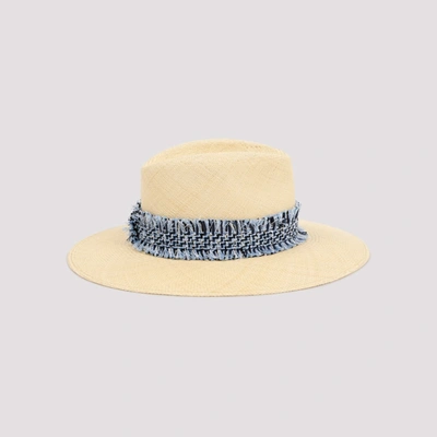 Shop Maison Michel Henrietta Tweed Hat In Nude &amp; Neutrals