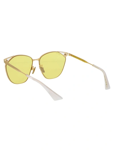 Shop Gucci Sunglasses In 002 Gold Gold Yellow
