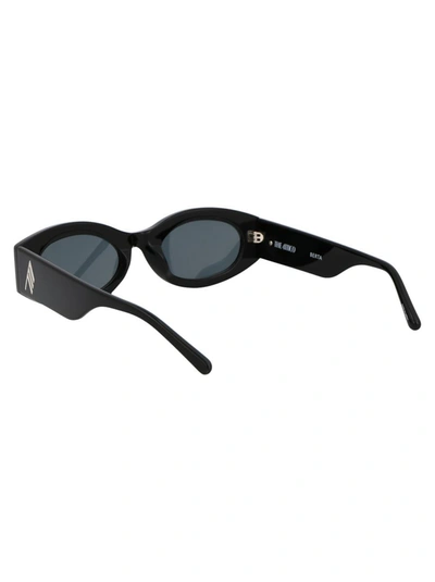 Shop Attico The  Sunglasses In Black/silver/grey