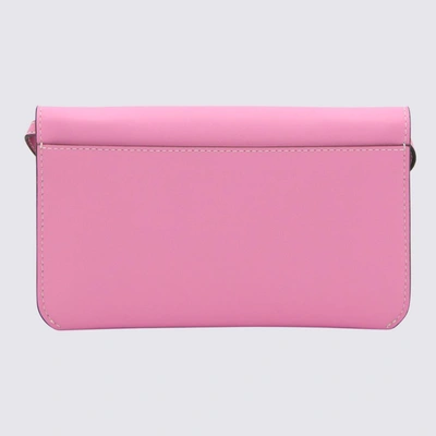 Shop Jw Anderson J.w. Anderson Pink Leather Phone Bag