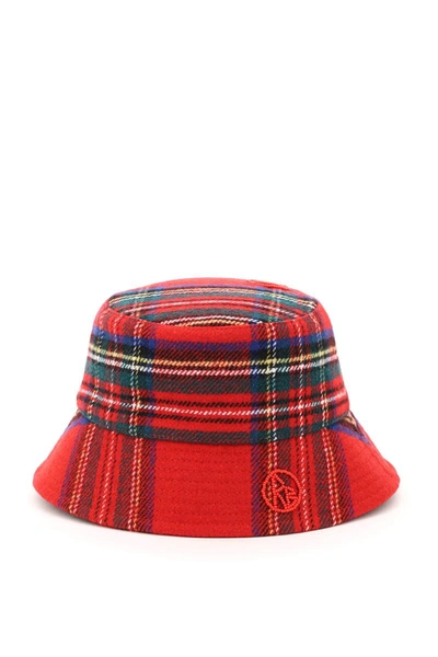 Shop Ruslan Baginskiy Tartan Bucket Hat In Multicolor